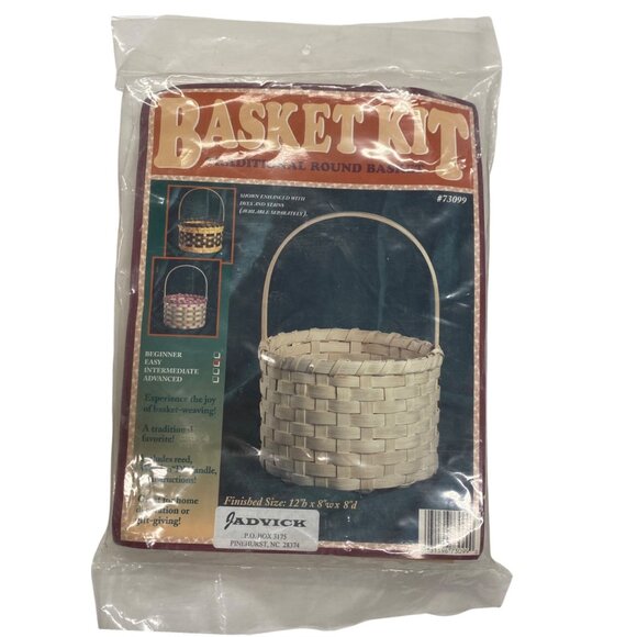 NEW Jadvick Basket Making Art Kit Traditional Round Weaving Easy Assembly 73099 - Picture 1 of 7